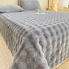 Blanket Class A Milk Velvet Bed Sheet In Winter Plus Velvet Bubble Velvet Three-piece Set Clearance Blanket Thickened In Winter