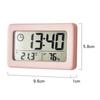 12/24 Hours Clock 9.6*5.8*1cm Black Blue Button Battery Plastic
