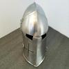 Mittelalterlicher Barbuta-Helm, Ritterrüstung, 18 g Baustahl, LARP, Cosplay, Halloween-Kostüm, Visierhelm, Kriegerhelm, Geschenk