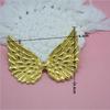20PCS Gold And Silver Color Angel Wing Appliques Iron-On Patches DIY Crafts Patches  For DIY Crafts