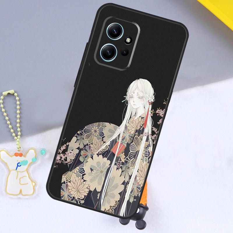 Japanese Art Kimono Tattoo Case For Xiaomi Redmi Note 13 9 10 11 12 14 15 Pro Plus Cover For Redmi 15 C 14C 10C 12C 13C