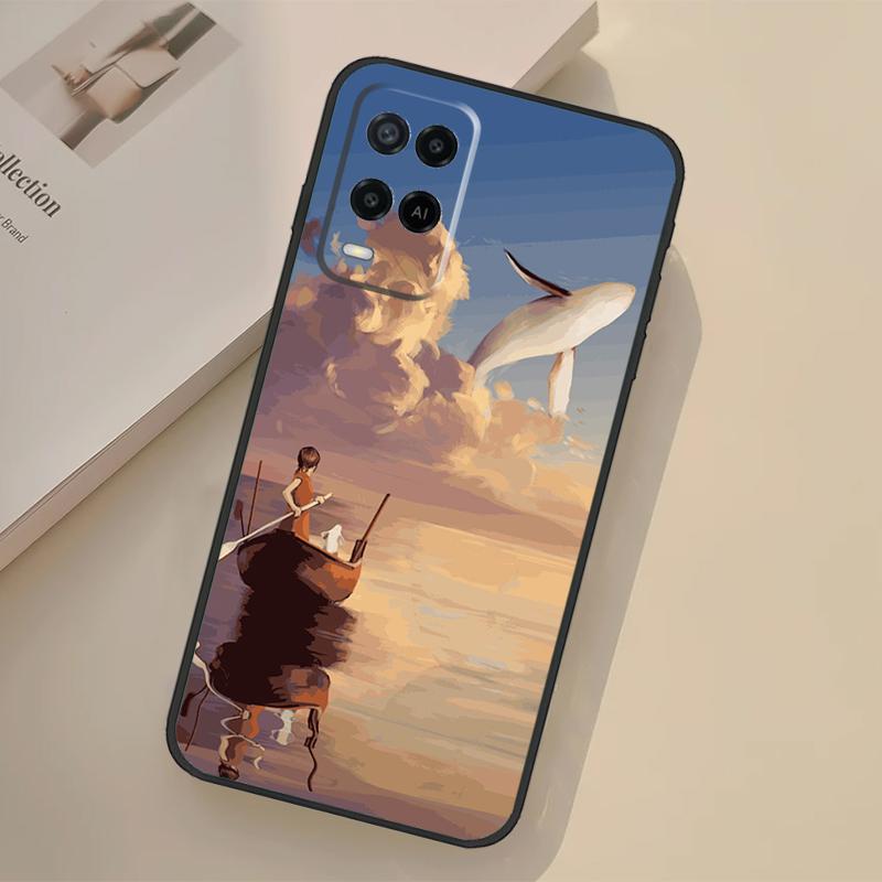 

Flying Whale Magical Case For Oppo A76 A96 A16 A17 A18 A60 A80 A40 A38 A58 A78 A98 A94 A74 A54 A15 A57 A77 A5 Pro OPPO A77 5G