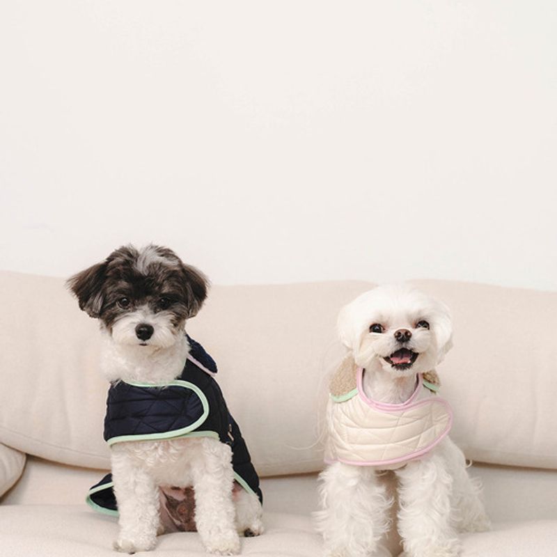 GAYEON LEE LETO Gesteppte Hundejacke - Marineblau