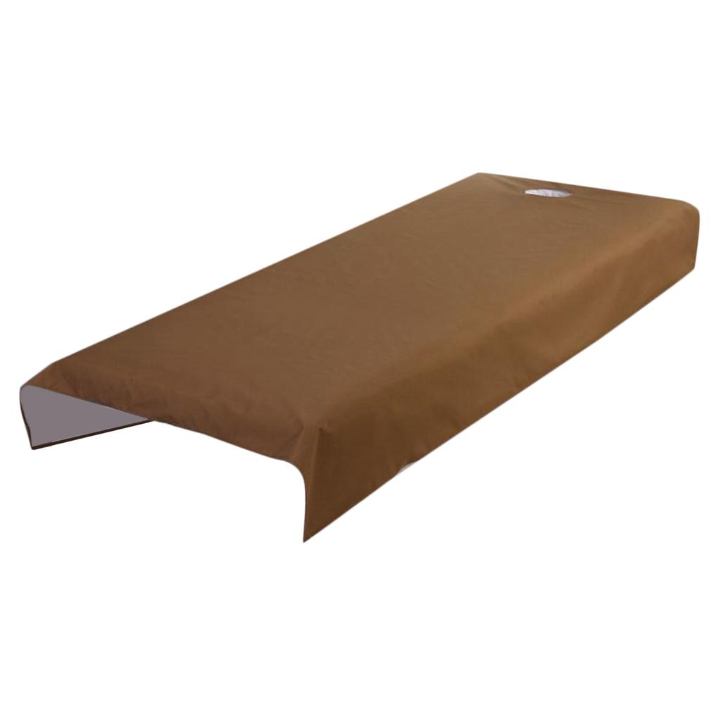 120cmx210cm Beauty Salon Bed Sheet Waterproof Massage Bed Cover Spa Treatment Couch Tablecloth with Face Breath Hole Lightweight