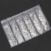   Colorful   Glass Nail Art Rhinestons Decoration Costumes Material Package(Silver)