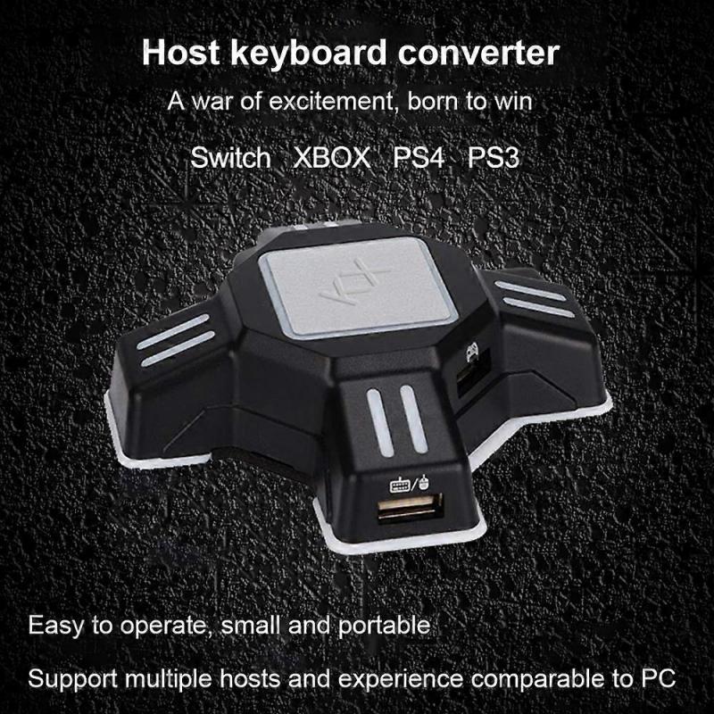 Gamepad To Keyboard And Mouse Converter Adapter Boxes Compatible With Ps4/Ps3/Pc