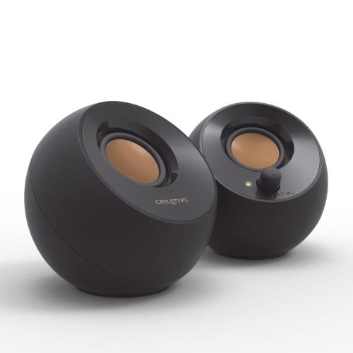 Creative Pebble Black Audio Input Is 3.5mm Pin Plug Connection Power Is Connected To USB Terminal Bass Passive Radiator Output 4.4W Active Speaker SP-