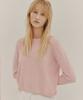 Okuka Back Zipper Knit Top Pink