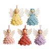 Crochet Christmas Angel Ornament Set For Beginner Adult Handmade Craft With Step-by-Step Tutorial Instruction Hook Yarn