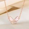 New Seiko White Butterfly Necklace Sensing Clavicle Chain