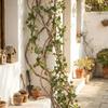 Single Strand Artificial Ivy Vine Autumn Fall Color 1.8m Length Fake Hanging Greenery Pipe Wrap Design Artificial Material