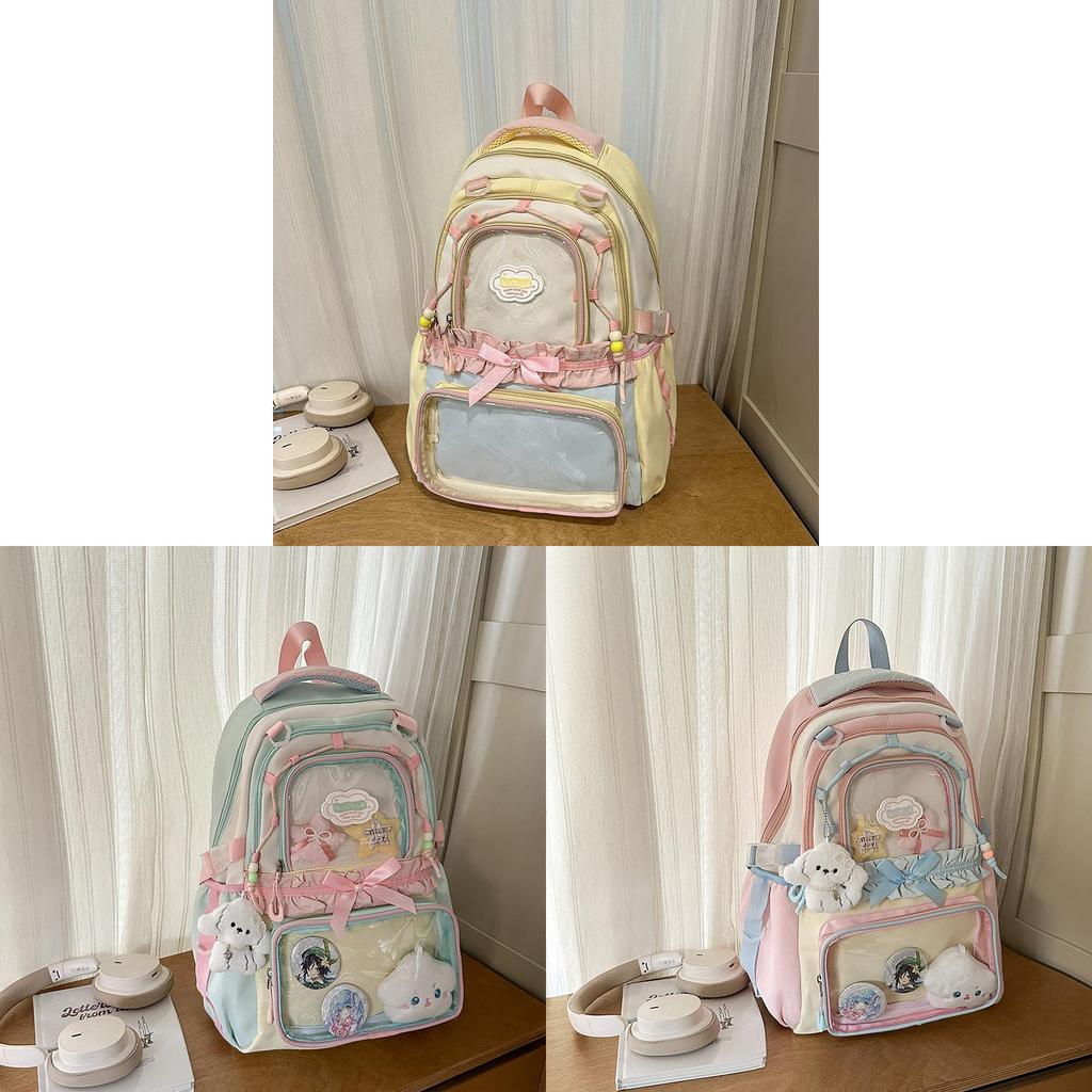 Cute Large Capacity Backpack For School Girls With Nylon Material