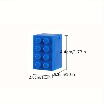 1PC Building Block Toothbrush Holder, Non Perforated Bathroom Wall Mounted Dental Appliance Storage Rack
