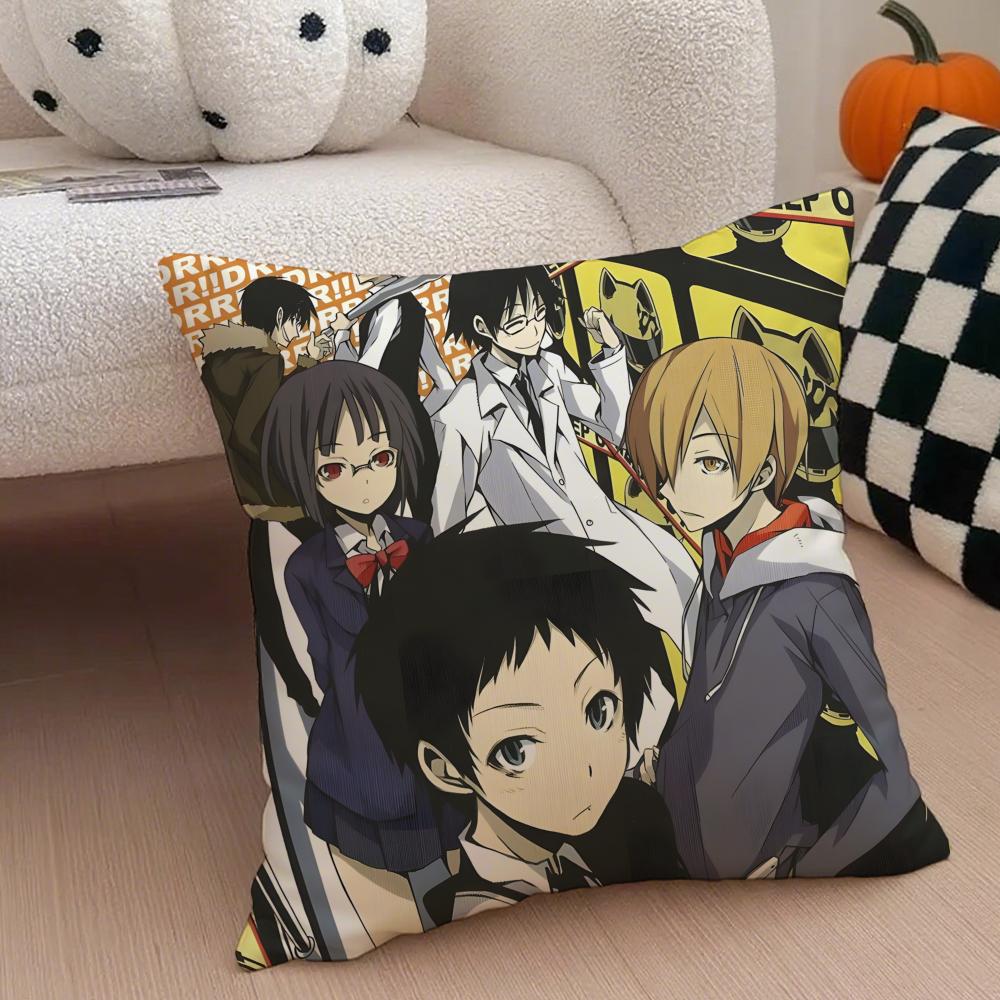 Anime Fantasy Ddurarara 3way Standoff Cushion Cover Throw Pillow Cover Hidden Button Durable Polyester Chair Cushion