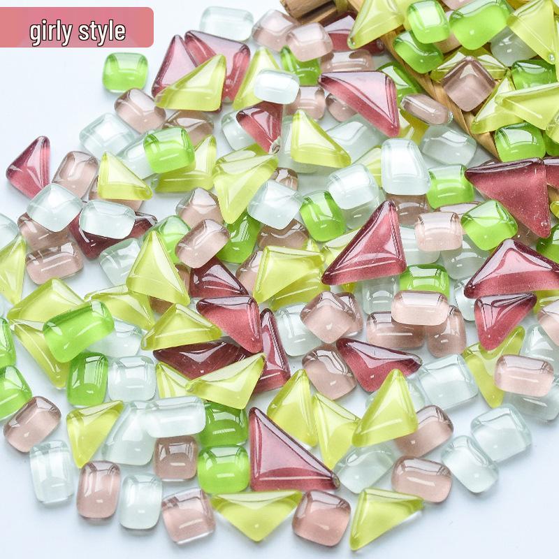 DIY Kreative Mosaik Glasscherben Aufkleber für Handgemachte Dekoration