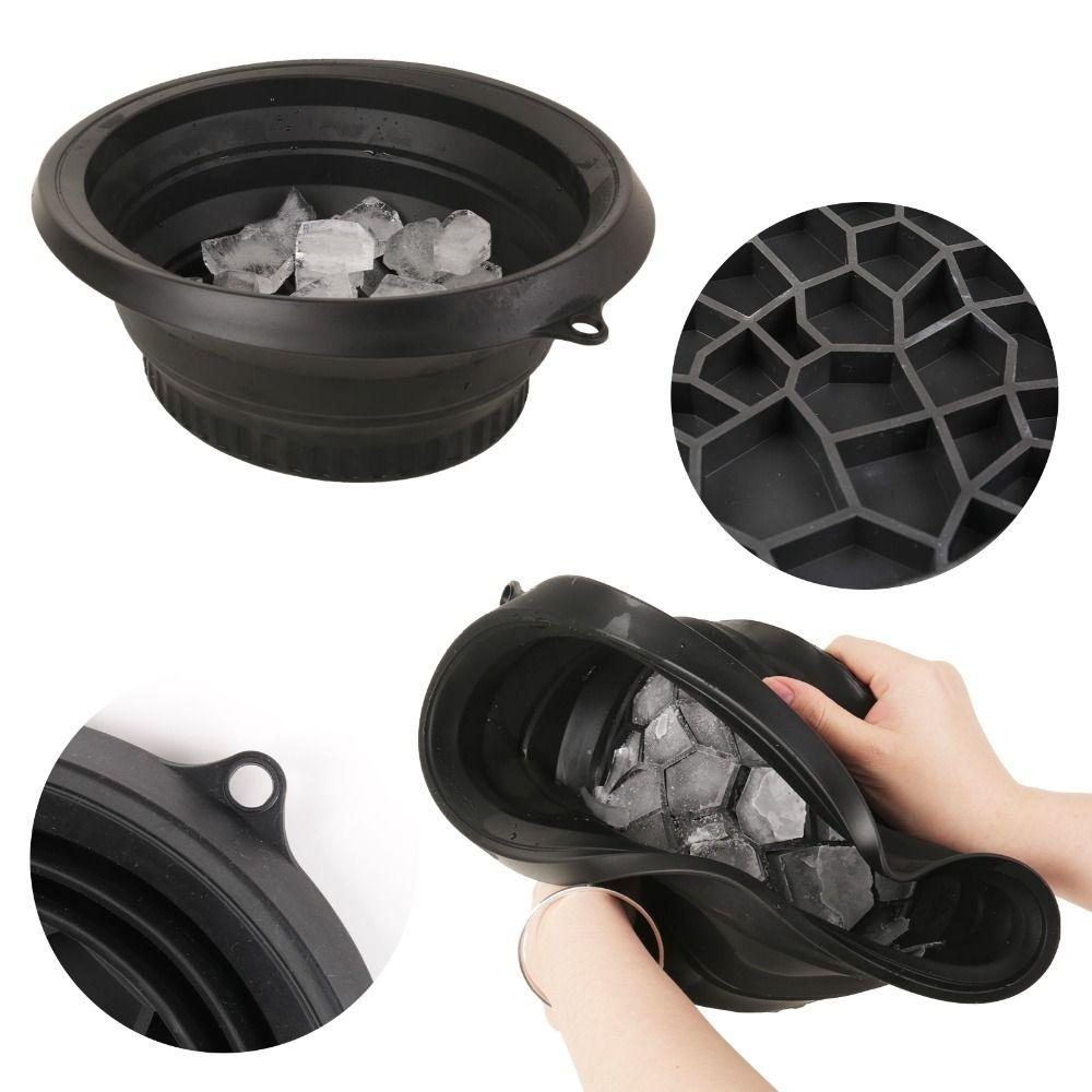 Portable Silicone Ice Bath Washbasin Foldable Improved Blood Circulation Ice Washbowl Relief Stress Rapid Cooling Bathing Home