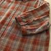 Soft Plaid Shirt Loose Fit Casual Long Sleeve Double Layer Cotton Comfortable Stylish Top Women Fashion