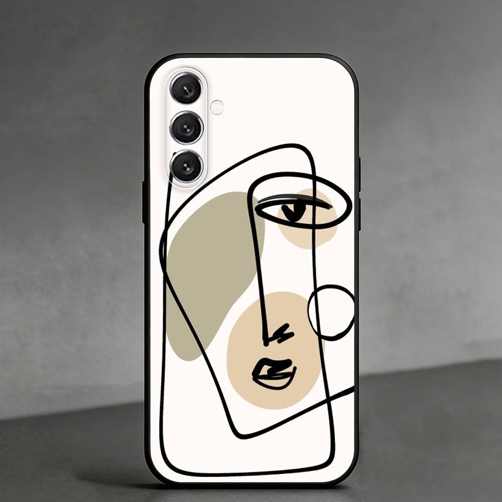 

M-Modern minimalist abstraction Phone Case For Samsung Galaxy A91,80,73,72 ,71,53,52,32 ,31,22,21s,20,Soft Black Case Samsung a13 5g