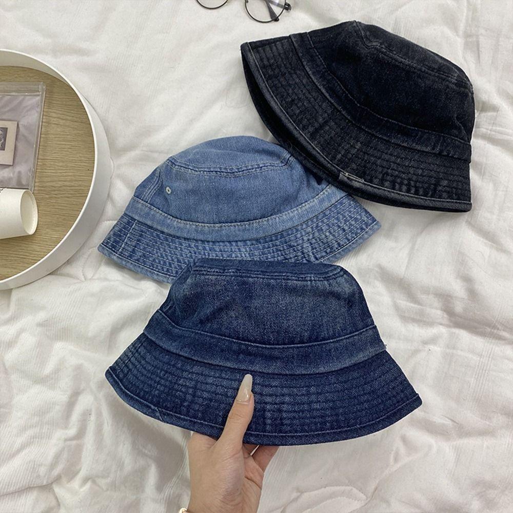 

Caps Panama Hat Visor Hat Sun Protection Female Cap Basin Hat Women Bucket Hat Cowboy Bucket Hat B