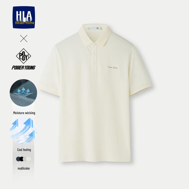 HLA Men s Cool-Feel Solid Short Sleeve Polo Shirt 3XL