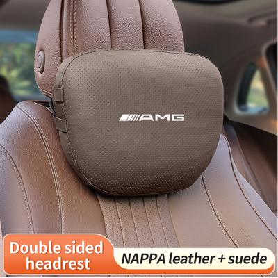 Car Headrest Neck Support Lumbar Rest Cushion Neck Pillow For Mercedes-Benz AMG A C E S V Class Sprinter GLC ML SLK CLS GLA GLK