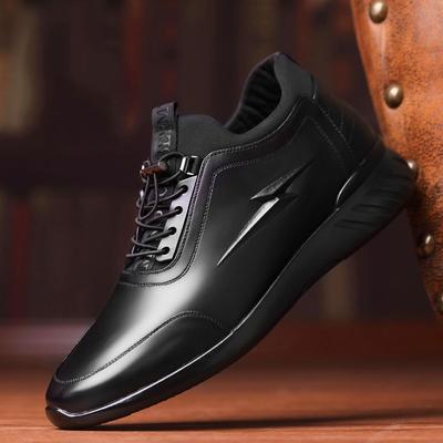 Fashion New Men's Vulcanize Shoes Men Casual Shoes PU Leather Design Shoes Height Increase 6-8CM Gym Business Fashion Male Sneakers