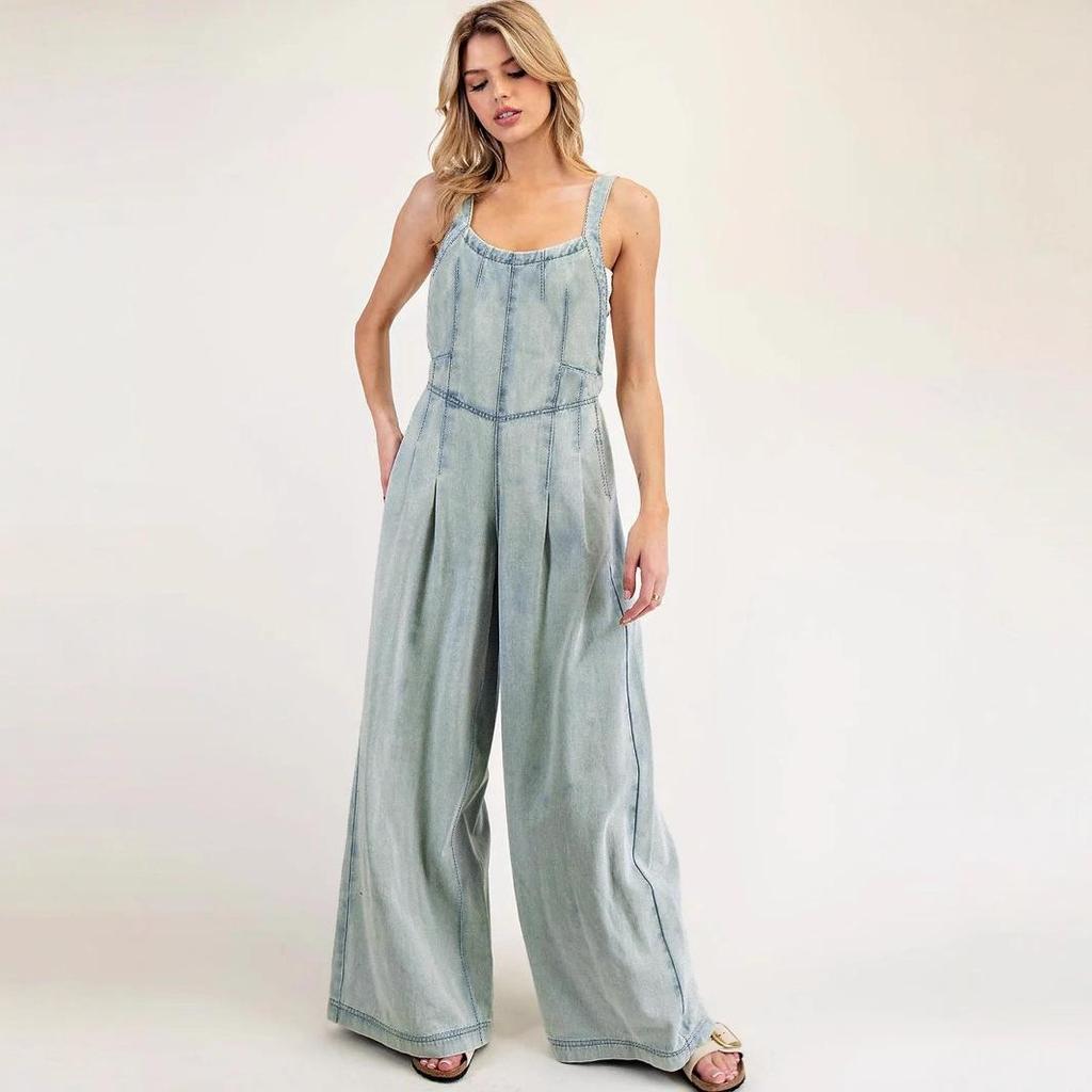 Women's Jumpsuit Wide-Leg Jeans Overalls