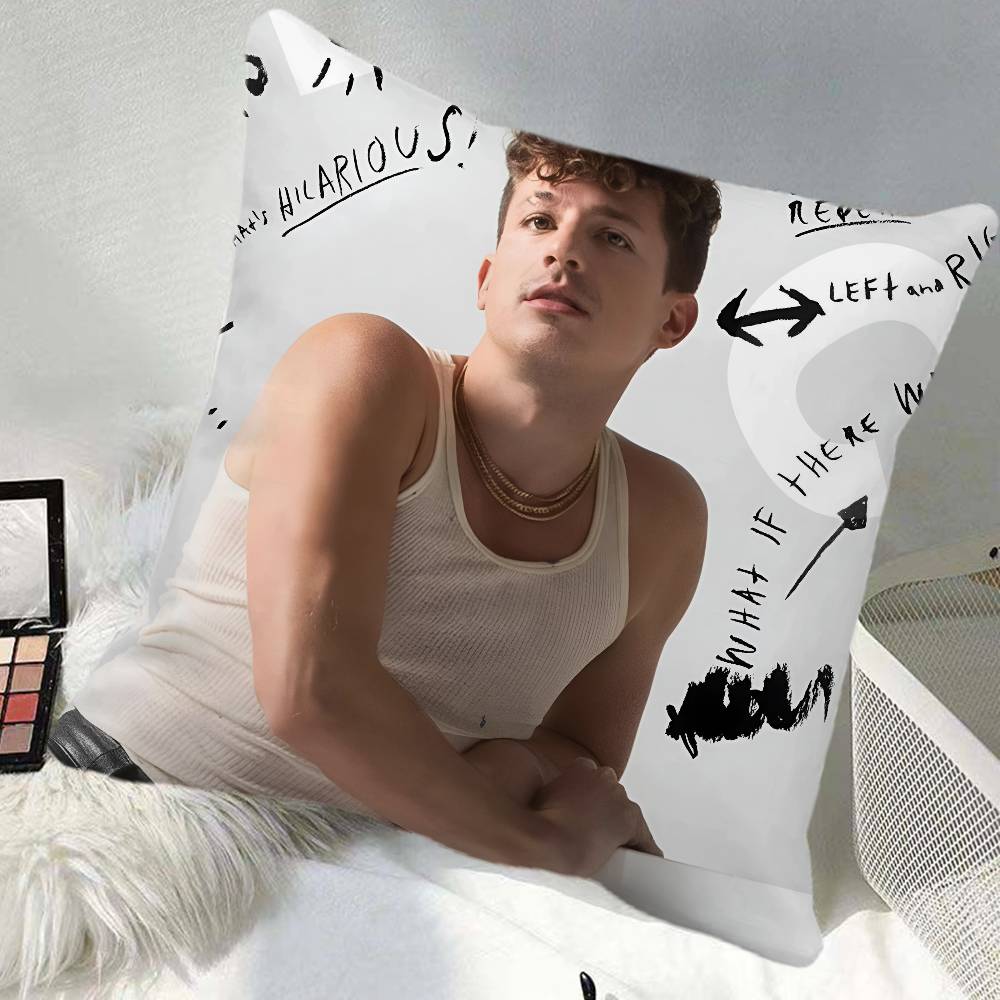 Singer Cool CCharlie Puth Pillow Case Square Pillow Bedroom Sofa Leisure Comfort Cushion Car Home Decoration