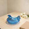 Hen Fruit Bowl Transparent Plastic Decorative Serving Dish for Candy Nuts & Snacks Creative Centerpiece for Living Room Party Table