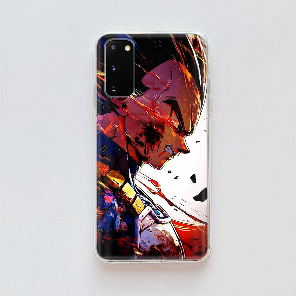 

AD67 Dragon Ball Vegeta прозрачный чехол для Samsung A04 A14 A23 A34 A54 M23 M33 M52 M53 Realme 10 9 C30S C35 C55 VIVO Y02 Y21 Y33S Y51 X80 V25 крышка Tecno Camon 18 коричневато-жёлтый