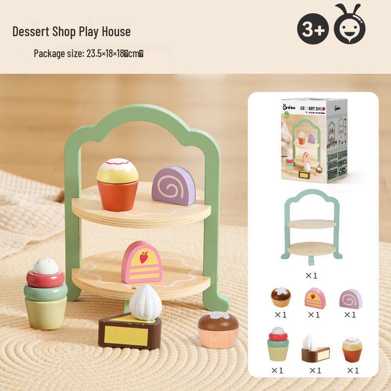 ONSHINE Girls  Playhouse Tea & Dessert Set - Children s Educational Toy Birthday Gift