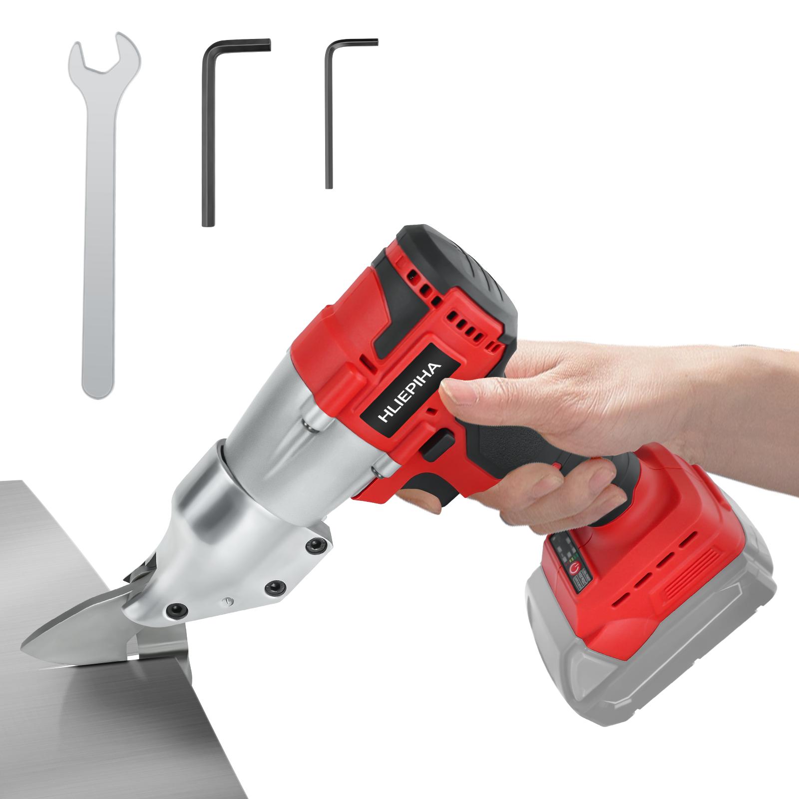 

Бесщеточные аккумуляторные ножницы по металлу 400 Вт для аккумулятора Milwaukee 18 В, электрические ножницы по металлу с поворотной головкой на 360 градусов (Нет батареи)