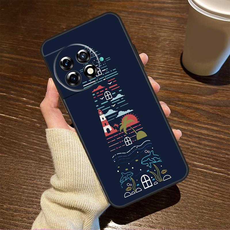 Lighthouse For OnePlus 15 13 12 11 15R 13R 12R 8T 10T 13T Case For OnePlus Nord 5 CE 2 3 4 Lite N20 N30