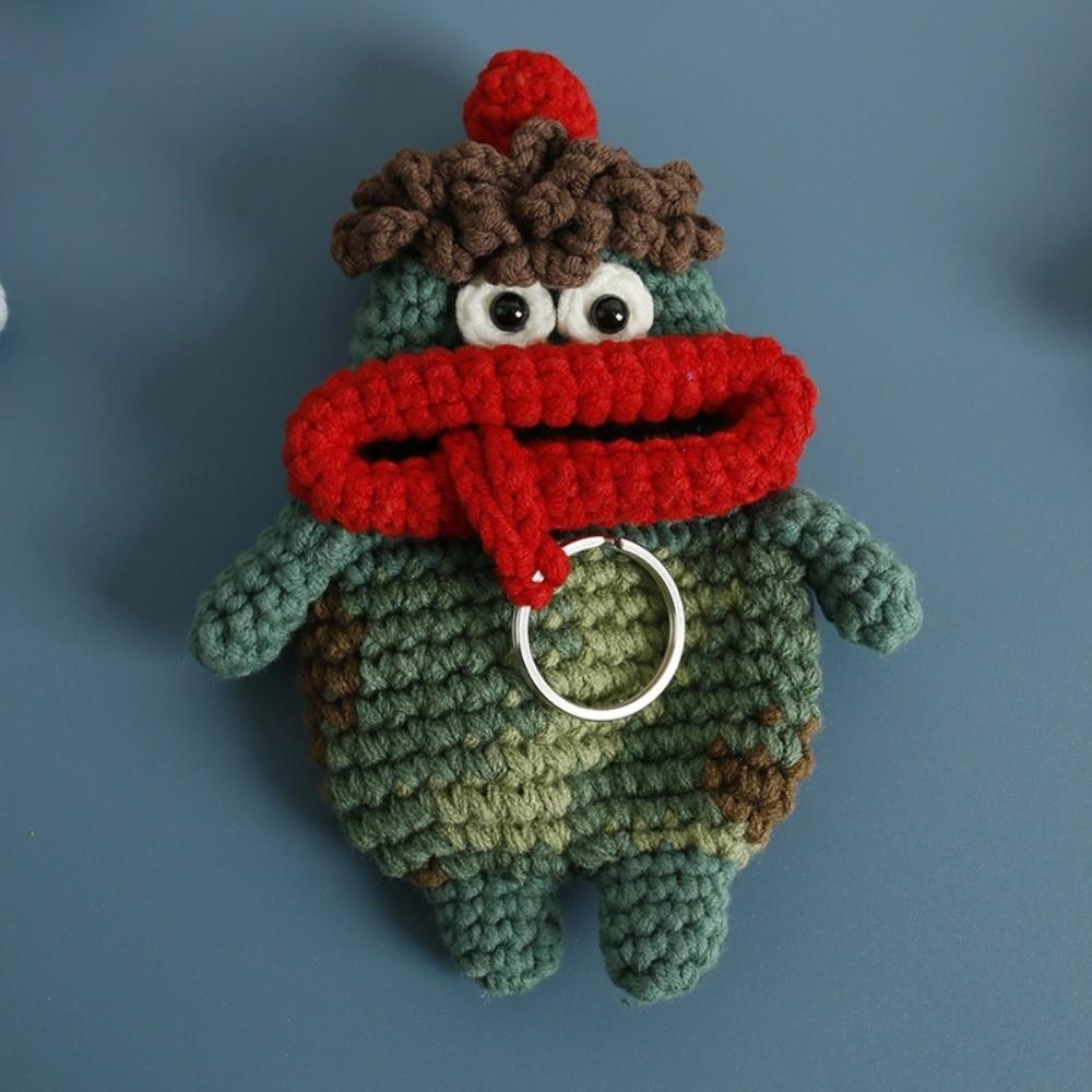 Key Protector Hand Knitted Key Case Pull Out Handmade Key Pouch Finished Product Funny Key Holder Daily Use
