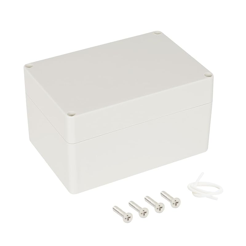 LeMotech Waterproof Dustproof IP65 ABS Plastic Junction Box Universal Electric Project Enclosure Pale Gray 3.3 X 2.3 X 1.3 Inch (83 X 58 X 33 Mm)