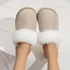 Fashion Fluffy Slippers Women House Flats Plush Fashion Designer Winter Platform Shoes Ladies Elegant Casual Footwear Indoor Large Size