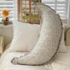 Cotton & Linen Moon Pillow: Baby Soothing, Washable, Pregnancy Support