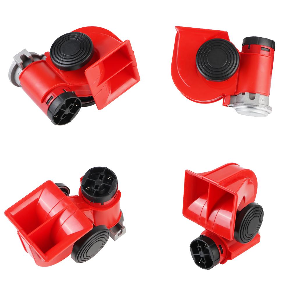 Car Air Pump Horn Set Waterproof Auto Trumpets For Boat Truck SUV Electric Speaker Auto Parts Super Loud With Wires and Relay 12V Ship Car Air Horn