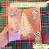 3D Pop Up Christmas Card With Music Merry Christmas Greeting Card Handwritten Blessing Invitation Cards Thanksgiving Gifts