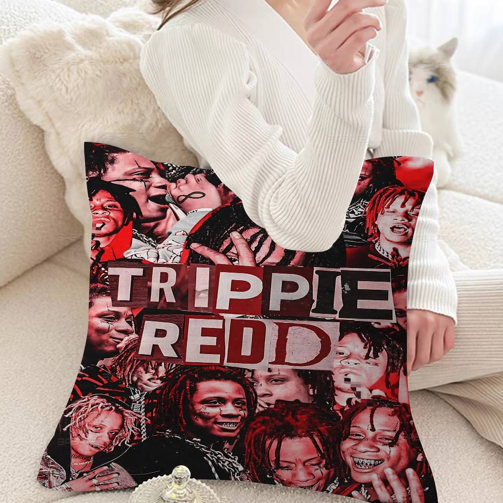Trippie Rapper Singer Redd Cushion Cover Pillow Cover Decor Pillowcase Printed Cushion Case For Couch