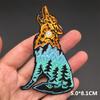 Embroidered Clothing Thermoadhesive Patches Iron-On Punk Landscape Embroidered Patches For Clothing Band Clorhing Stickers