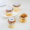 50PCS Plastic Material Salad Cups Transparent Bowl Dessert Cups Yogurt Cup  Coconut Milk Jelly