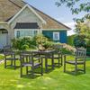5 Pieces Patio Dining Set, Outdoor Square Furniture Table and Chairs, All Weather Garden Furniture Table Sets, HIPS Small Patio Conversation Set, For