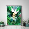 Palm Forest Moroccan Tropical Jungle Swing Bathroom Wall Art Canvas Painting Poster And Print Wall Picture For Living Room Decor