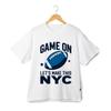 GAME ON American Football Printed T-shirt  NYC Trendy Crew Neck NFL Team Fan Tee
