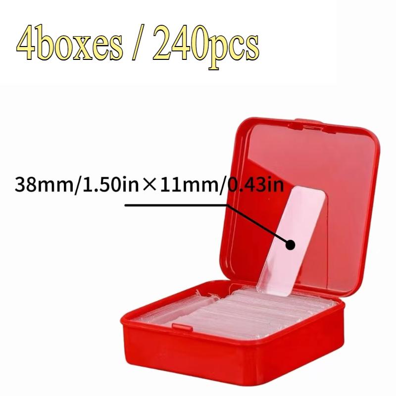 60Pcs/set Transparent Double Sided Tape Extra Strong Self-adhesive Wall Stickers Reusable Double-sided Seamless Nano Tapes Tool