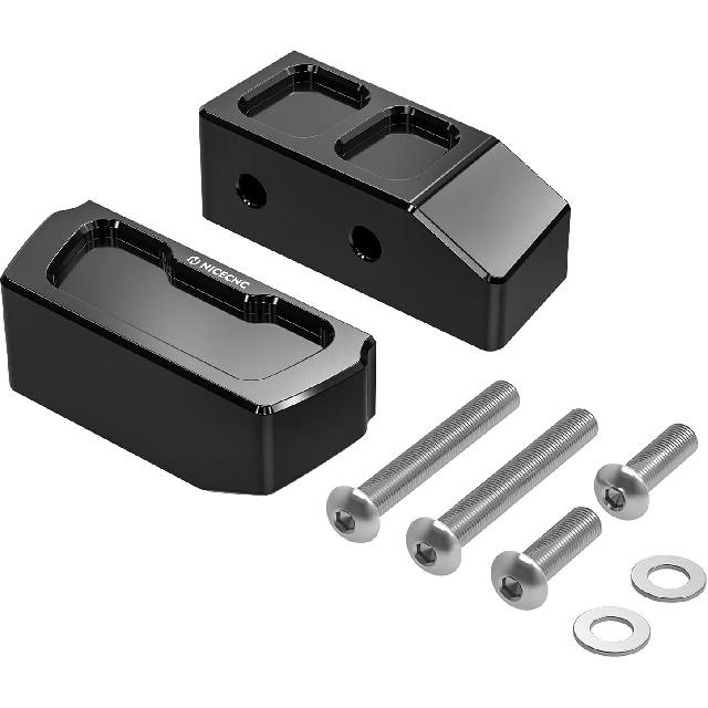 

NICECNC Black Motorcycle Kickstand Lift Block 1 / 2 Fits all sportster models from 2003 to 2019, Compatible with Forty Eight XL1200X 2010-2019,