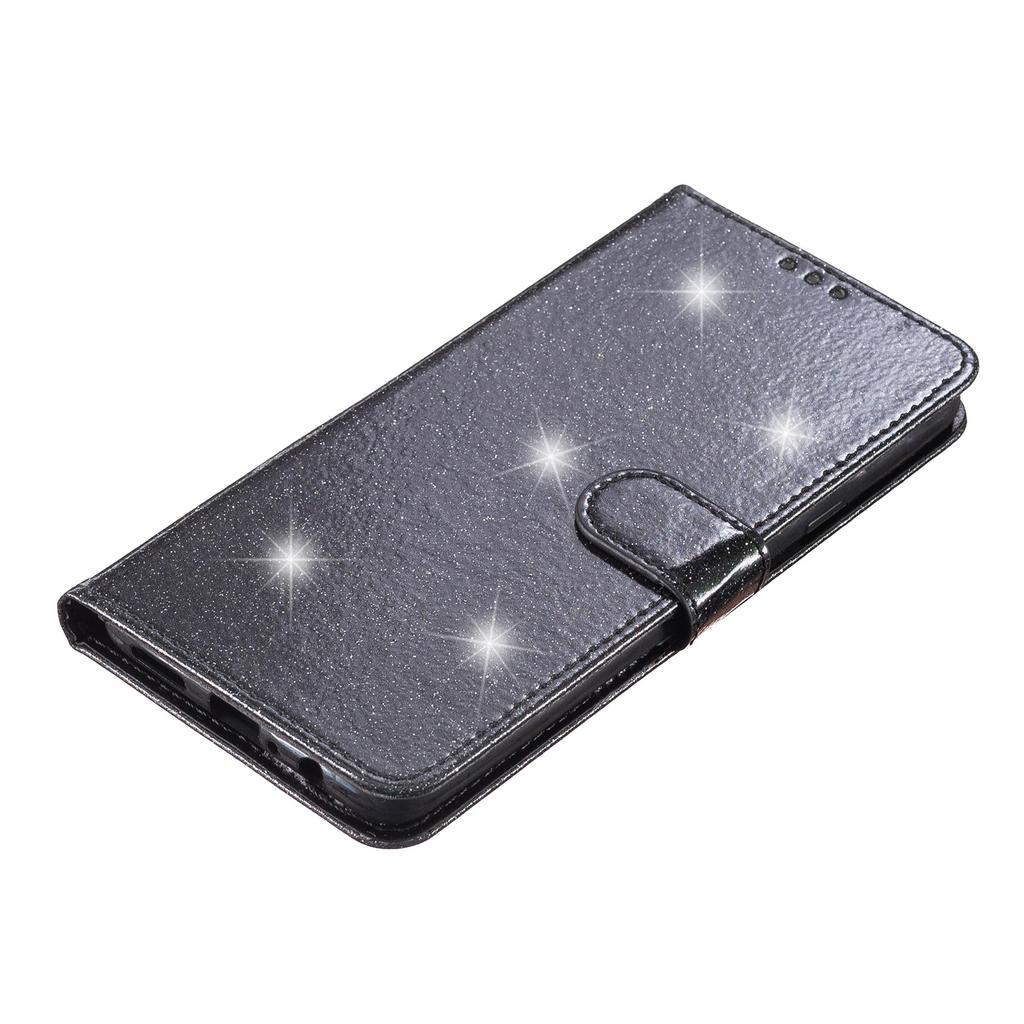 For Motorola Moto G13 4G/G23 4G Glittery Flip Wallet Stand Leather Case Anti-drop Phone Cover