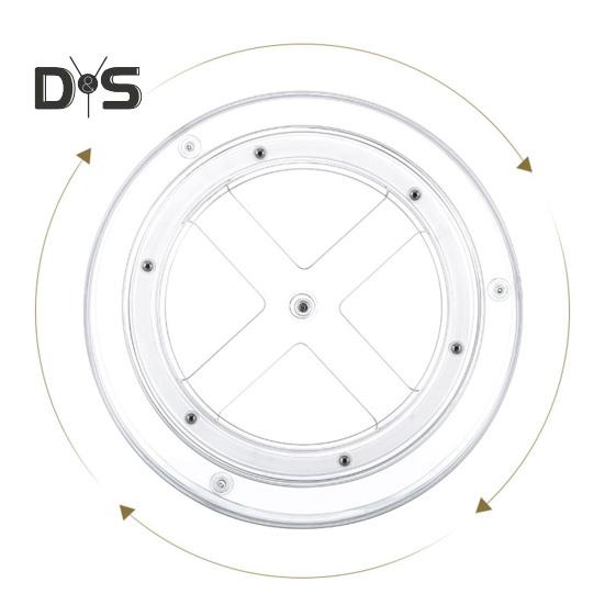 Storage Turntable 360° Rotating Storage Tray Organizer Transparent Round Storage Box for Kitchen Bathroom Cabinet