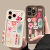 Flower Turtle Print Soft TPU Phone Case For iPhone Air 16e 17 16 15 14 Pro Max 13 12 Pro 15 16 14 Plus Shockproof Silicone Cover
